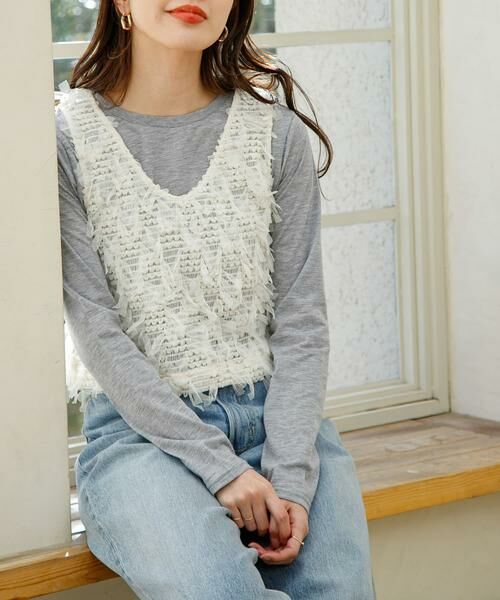 Sonny Label / サニーレーベル Tシャツ | 『WEB限定』シアーロンT×チュール2WAYベストセット | 詳細11