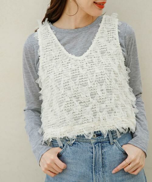 Sonny Label / サニーレーベル Tシャツ | 『WEB限定』シアーロンT×チュール2WAYベストセット | 詳細13