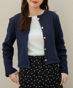 Sonny Label / サニーレーベル カーディガン・ボレロ | 『WEB/一部店舗限定』金ボタンワッフルカーディガン