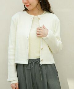 Sonny Label / サニーレーベル カーディガン・ボレロ | 『WEB/一部店舗限定』金ボタンワッフルカーディガン