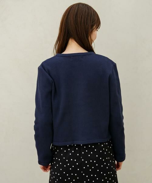 Sonny Label / サニーレーベル カーディガン・ボレロ | 『WEB/一部店舗限定』金ボタンワッフルカーディガン | 詳細5