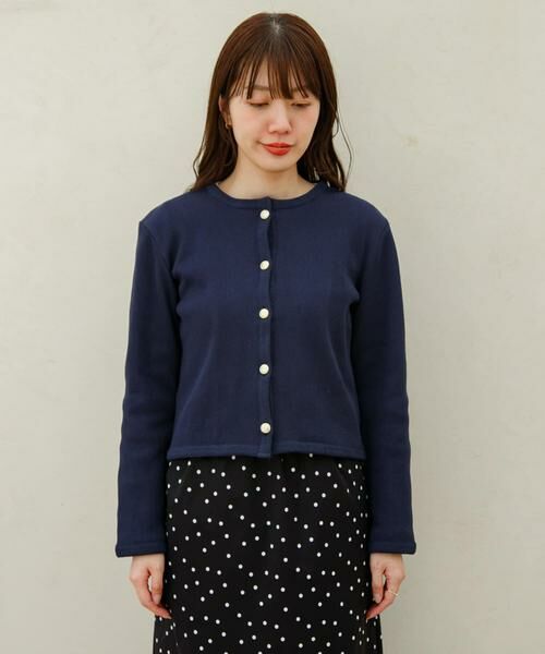 Sonny Label / サニーレーベル カーディガン・ボレロ | 『WEB/一部店舗限定』金ボタンワッフルカーディガン | 詳細9