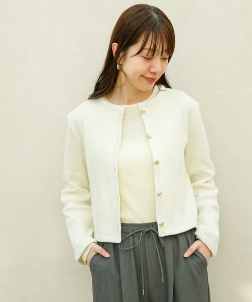 Sonny Label / サニーレーベル カーディガン・ボレロ | 『WEB/一部店舗限定』金ボタンワッフルカーディガン | 詳細19