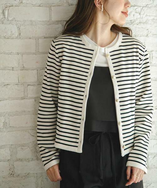 Sonny Label / サニーレーベル カーディガン・ボレロ | 『WEB/一部店舗限定』金ボタンワッフルカーディガン | 詳細30