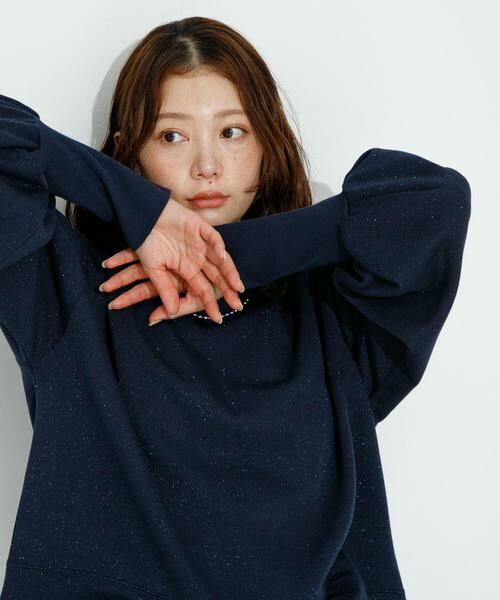 Sonny Label / サニーレーベル スウェット | ラメ裏毛パフスリーブプルオーバー | 詳細1