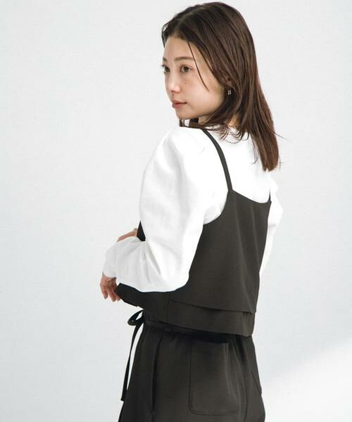 Sonny Label / サニーレーベル Tシャツ | パフスリーブフライス/ジャガードロングTシャツ | 詳細4