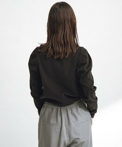 Sonny Label / サニーレーベル Tシャツ | パフスリーブフライス/ジャガードロングTシャツ | 詳細13