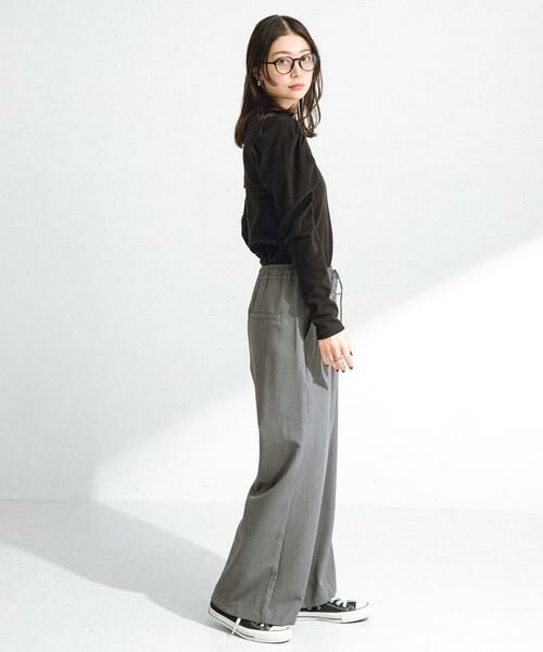 Sonny Label / サニーレーベル Tシャツ | パフスリーブフライス/ジャガードロングTシャツ | 詳細15