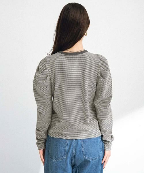 Sonny Label / サニーレーベル Tシャツ | パフスリーブフライス/ジャガードロングTシャツ | 詳細28