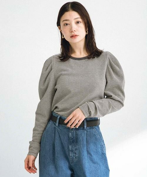 Sonny Label / サニーレーベル Tシャツ | パフスリーブフライス/ジャガードロングTシャツ | 詳細20