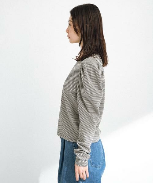 Sonny Label / サニーレーベル Tシャツ | パフスリーブフライス/ジャガードロングTシャツ | 詳細27