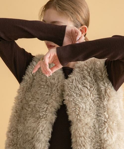 Sonny Label/サニーレーベル スラブベーシックロングスリーブTシャツ ブラウン FREE