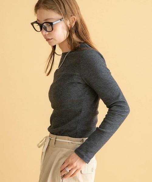 Sonny Label/サニーレーベル スラブベーシックロングスリーブTシャツ チャコールグレー FREE Sonny Label/サニーレーベル スラブベーシックロングスリーブTシャツ チャコールグレー FREE