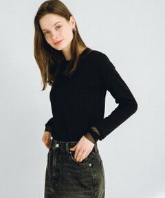 Sonny Label / サニーレーベル Tシャツ | チュールスリーブレイヤードロンTEE