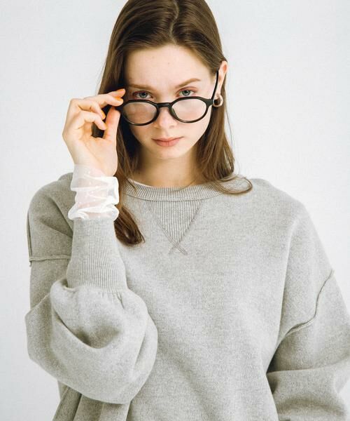 Sonny Label / サニーレーベル Tシャツ | チュールスリーブレイヤードロンTEE | 詳細3