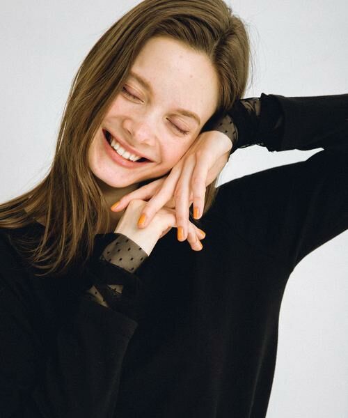 Sonny Label / サニーレーベル Tシャツ | チュールスリーブレイヤードロンTEE | 詳細9