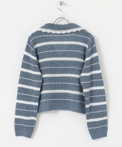 Sonny Label / サニーレーベル ニット・セーター | ブークレボーダーニットプルオーバー | 詳細12