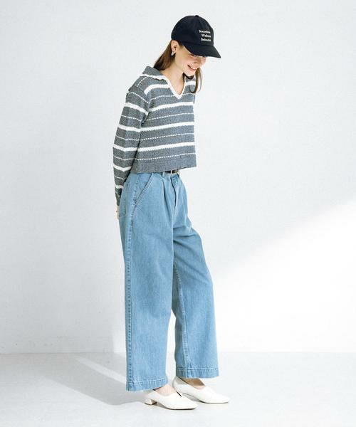 Sonny Label / サニーレーベル ニット・セーター | ブークレボーダーニットプルオーバー | 詳細9