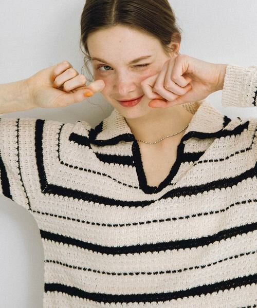 Sonny Label / サニーレーベル ニット・セーター | ブークレボーダーニットプルオーバー | 詳細17
