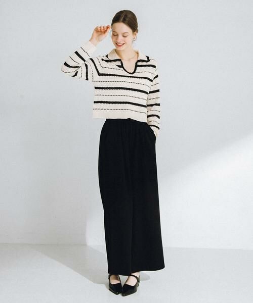 Sonny Label / サニーレーベル ニット・セーター | ブークレボーダーニットプルオーバー | 詳細23