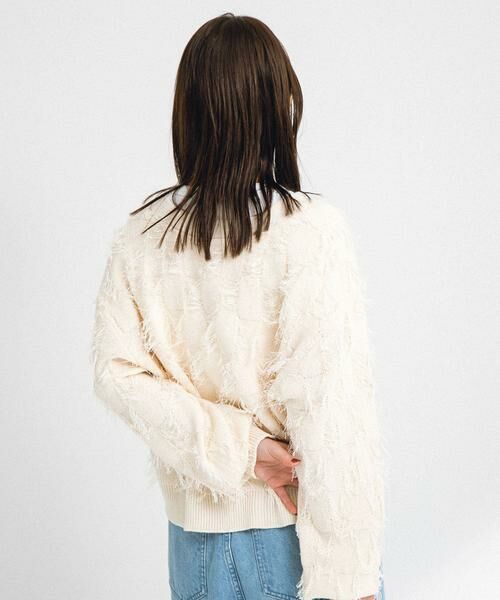 Sonny Label / サニーレーベル カーディガン・ボレロ | フェザーフリンジニットカーディガン | 詳細16