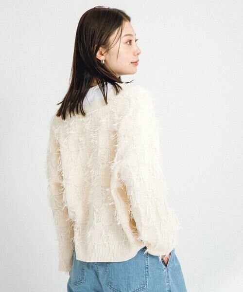 Sonny Label / サニーレーベル カーディガン・ボレロ | フェザーフリンジニットカーディガン | 詳細17