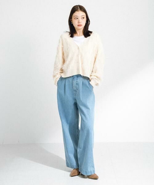 Sonny Label / サニーレーベル カーディガン・ボレロ | フェザーフリンジニットカーディガン | 詳細18