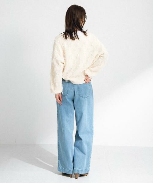 Sonny Label / サニーレーベル カーディガン・ボレロ | フェザーフリンジニットカーディガン | 詳細20