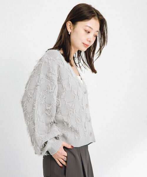 Sonny Label / サニーレーベル カーディガン・ボレロ | フェザーフリンジニットカーディガン | 詳細29
