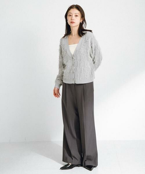 Sonny Label / サニーレーベル カーディガン・ボレロ | フェザーフリンジニットカーディガン | 詳細30