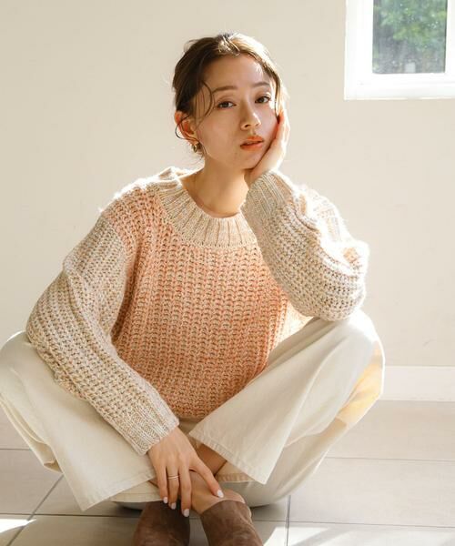 Sonny Label / サニーレーベル ニット・セーター | ミックスカラーニットプルオーバー | 詳細14