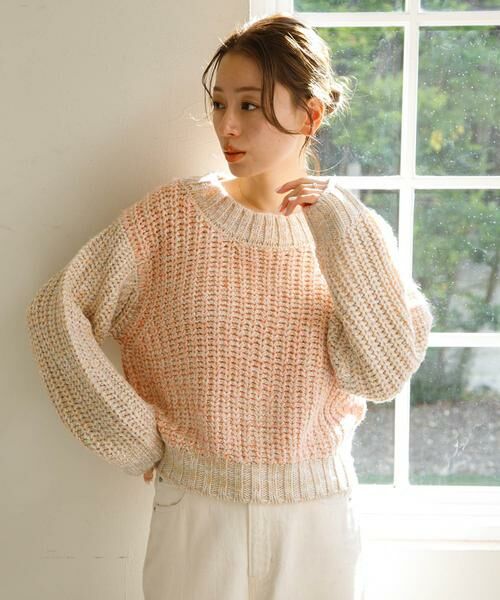 Sonny Label / サニーレーベル ニット・セーター | ミックスカラーニットプルオーバー | 詳細15