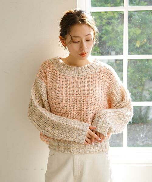 Sonny Label / サニーレーベル ニット・セーター | ミックスカラーニットプルオーバー | 詳細16