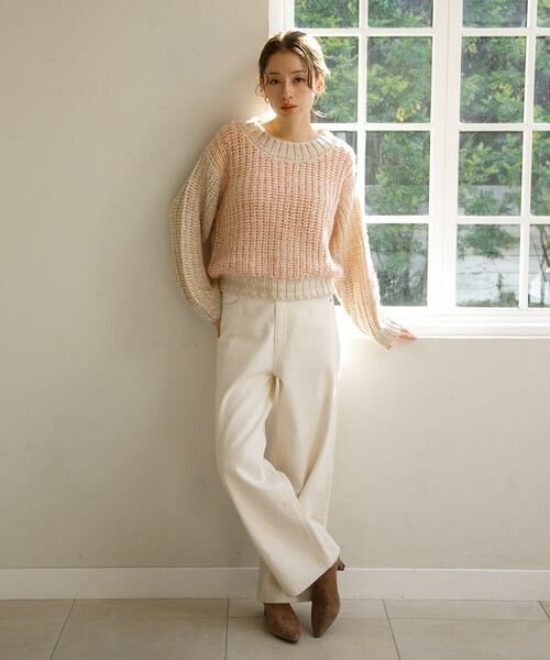 Sonny Label / サニーレーベル ニット・セーター | ミックスカラーニットプルオーバー | 詳細19