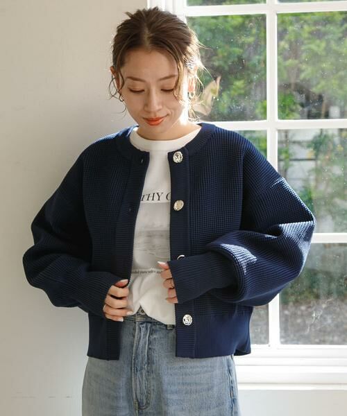 Sonny Label / サニーレーベル カーディガン・ボレロ | 『WEB/一部店舗限定』メタルボタンカーディガン | 詳細3