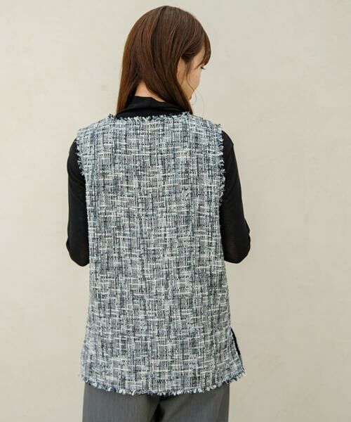 Sonny Label / サニーレーベル ベスト | 『WEB/一部店舗限定』ツイードVネックベスト | 詳細4