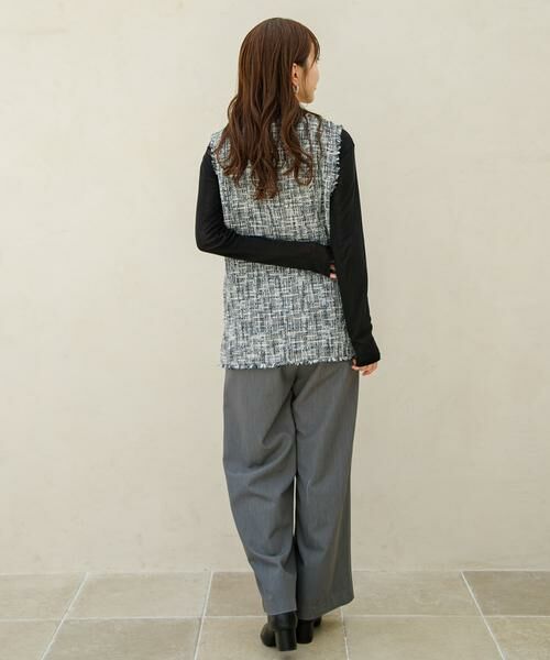 Sonny Label / サニーレーベル ベスト | 『WEB/一部店舗限定』ツイードVネックベスト | 詳細7