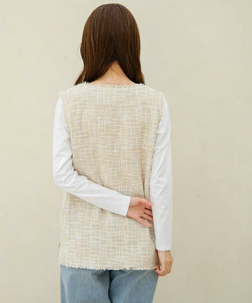 Sonny Label / サニーレーベル ベスト | 『WEB/一部店舗限定』ツイードVネックベスト | 詳細17