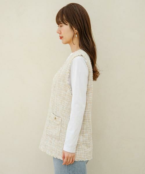 Sonny Label / サニーレーベル ベスト | 『WEB/一部店舗限定』ツイードVネックベスト | 詳細22