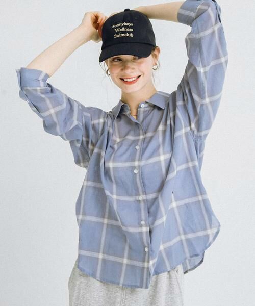 Sonny Label / サニーレーベル シャツ・ブラウス | シアーチェックシャツ | 詳細2
