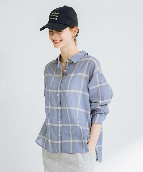 Sonny Label / サニーレーベル シャツ・ブラウス | シアーチェックシャツ | 詳細3