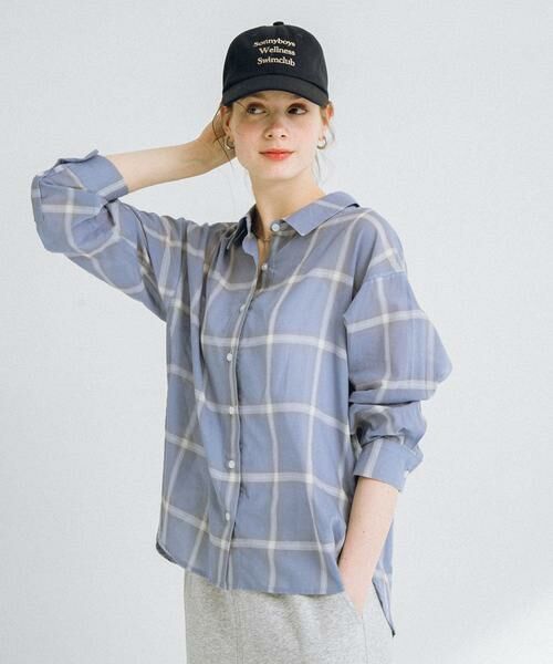 Sonny Label / サニーレーベル シャツ・ブラウス | シアーチェックシャツ | 詳細4