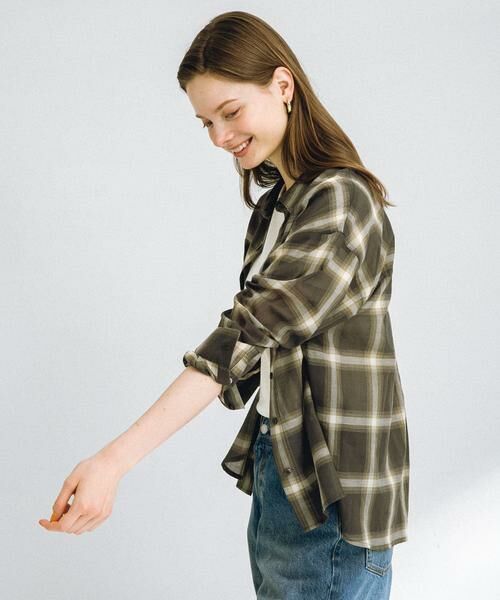 Sonny Label / サニーレーベル シャツ・ブラウス | シアーチェックシャツ | 詳細19