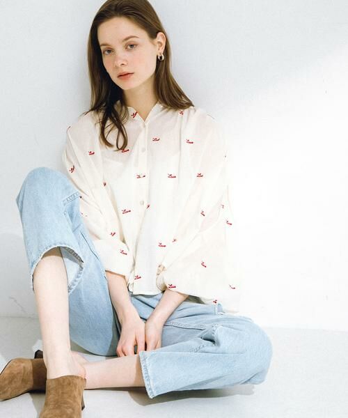 Sonny Label / サニーレーベル シャツ・ブラウス | Love embroideryブラウス | 詳細5