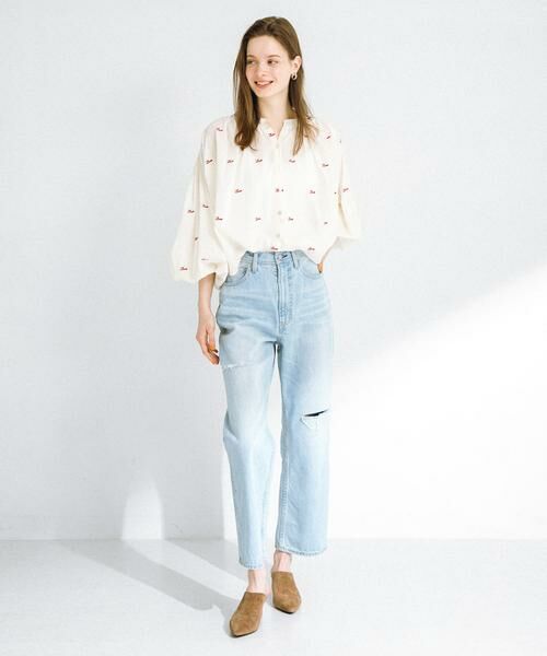 Sonny Label / サニーレーベル シャツ・ブラウス | Love embroideryブラウス | 詳細6