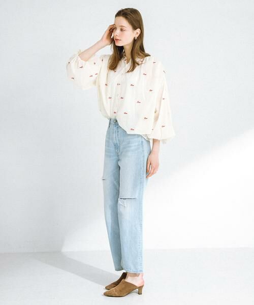 Sonny Label / サニーレーベル シャツ・ブラウス | Love embroideryブラウス | 詳細7