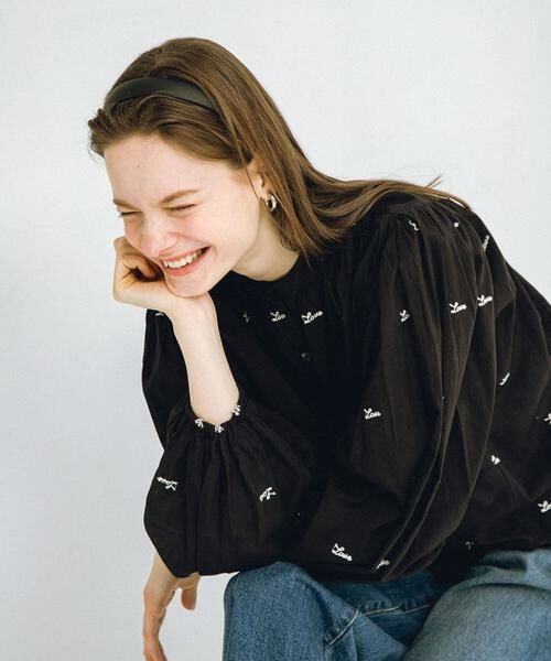 Sonny Label / サニーレーベル シャツ・ブラウス | Love embroideryブラウス | 詳細12