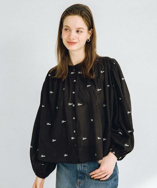 Sonny Label / サニーレーベル シャツ・ブラウス | Love embroideryブラウス | 詳細13