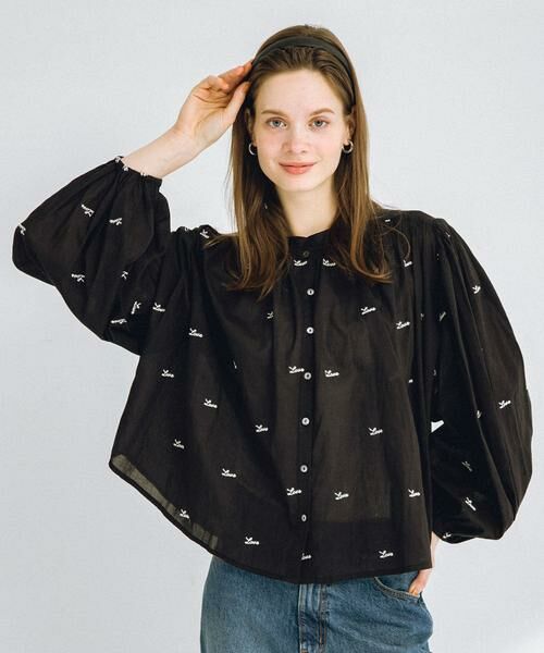Sonny Label / サニーレーベル シャツ・ブラウス | Love embroideryブラウス | 詳細14