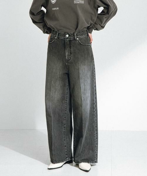 Sonny Label / サニーレーベル デニムパンツ | 『34サイズ/低身長向けも展開』センタープレスストレートデニム | 詳細12